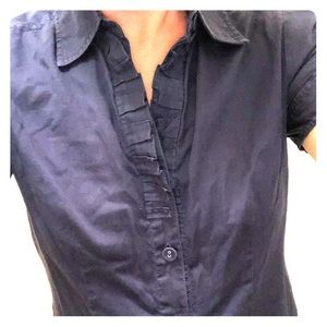 Banana republic lightweight blue collar dress